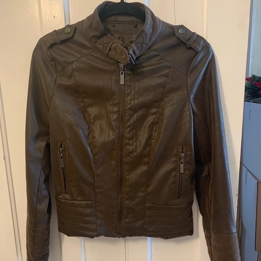 Dark Brown Bomber Jacket